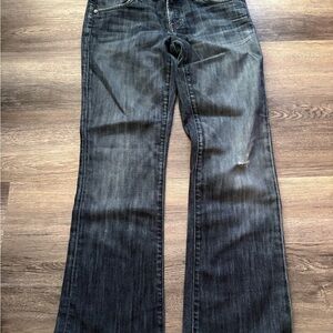 Classic Dark Blue Flare Jeans